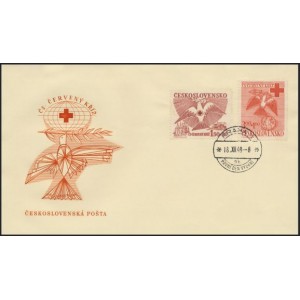 0527-528 FDC (s&eacute;rie) - Československ&yacute; Červen&yacute; kř&iacute;ž
