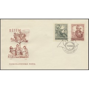 0529-530 FDC (s&eacute;rie) - Dětem 1949