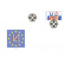 0673 FDC - 20. v&yacute;roč&iacute; založen&iacute; Visegr&aacute;dsk&eacute; skupiny