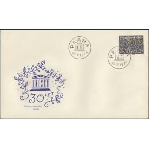 2211 FDC - 30. v&yacute;roč&iacute; zah&aacute;jen&iacute; činnosti UNESCO