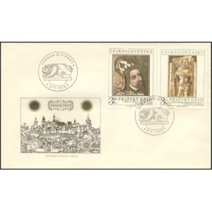 2313-2314 FDC - Pražsk&yacute; hrad