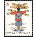 Turista před rozcestn&iacute;kem - Region&aacute;ln&iacute; motiv