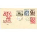 0821-0824 FDC - 10. v&yacute;roč&iacute; osvobozen&iacute;