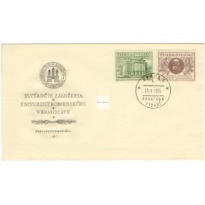0816-0817 FDC - 35. v&yacute;roč&iacute; založen&iacute; Univerzity Komensk&eacute;ho