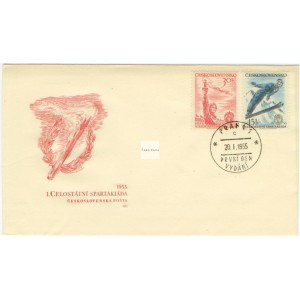 0814-0815 FDC - I. celost&aacute;tn&iacute; spartaki&aacute;da