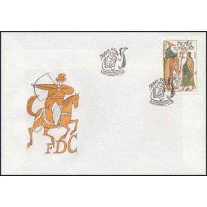 0036-37 FDC (s&eacute;rie) - EUROPA - v&yacute;znamn&eacute; objevy - Marco Polo