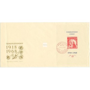 1721 FDC - 50. v&yacute;roč&iacute; vzniku Československa