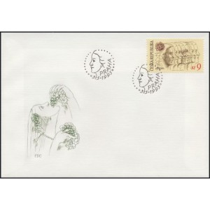 0076-77 FDC (s&eacute;rie) - EUROPA - m&iacute;r a svoboda