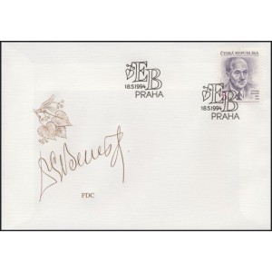 0038 FDC - 110. v&yacute;roč&iacute; narozen&iacute; Edvarda Bene&scaron;e
