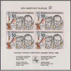 2817Ab (ar&scaron;&iacute;k) - Interkosmos - PRAGA 1988 - Den n&aacute;mětov&eacute; filatelie