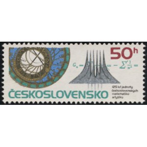2801-2803 (s&eacute;rie) - 125. v&yacute;roč&iacute; Jednoty česk&yacute; matematiků a fyziků