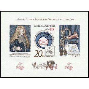 2747A (ar&scaron;&iacute;k, nezoubkovan&yacute;) - Praga 1988 - 60 let FIP