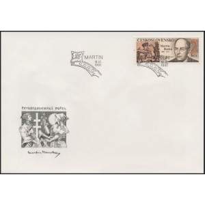 3000 FDC - Den československ&eacute; po&scaron;tovn&iacute; zn&aacute;mky