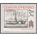 2555 - Pohled na Bratislavu s parn&iacute;kem