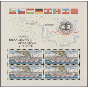 2553A-2554A (s&eacute;rie ar&scaron;&iacute;ků) - Dunaj - řeka m&iacute;rov&eacute; spolupr&aacute;ce v Evropě