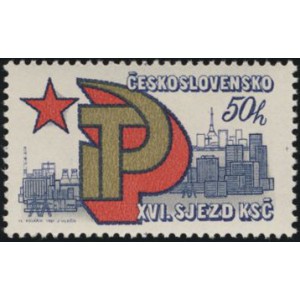 2483-2484 (s&eacute;rie) - XVI. sjezd KSČ