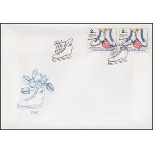 0002 FDC - Mistrovstv&iacute; světa v krasobruslen&iacute; Praha 1993