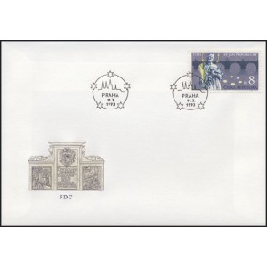 0004 FDC - Svat&yacute; Jan Nepomuck&yacute;