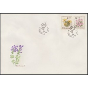 2990-2993 FDC (s&eacute;rie) - Ochrana př&iacute;rody - chr&aacute;něn&aacute; květena