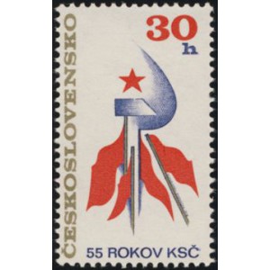 2203-2204 (s&eacute;rie) - 55. v&yacute;roč&iacute; založen&iacute; KSČ