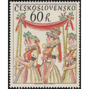 2130-2133 (s&eacute;rie) - Česk&eacute; a slovensk&eacute; lidov&eacute; obyčeje