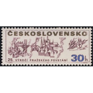1829-1830 (s&eacute;rie) - 25. v&yacute;roč&iacute; Pražsk&eacute;ho povst&aacute;n&iacute; a osvobozen&iacute; Československa