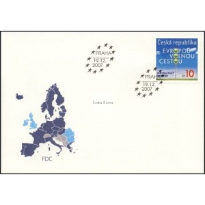 0538 FDC - Česk&aacute; republika v Schengensk&eacute;m prostoru
