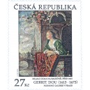 0899 - Gerrit Dou - Mlad&aacute; d&aacute;ma na balk&oacute;ně