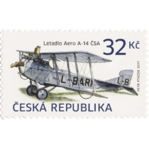 0914 - Historick&eacute; dopravn&iacute; prostředky: letadlo AERO A-14 ČSA