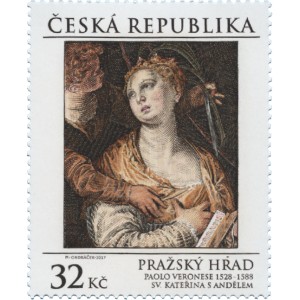0926 - Pražsk&yacute; hrad - Paolo Veronese: Svat&aacute; Kateřina s andělem