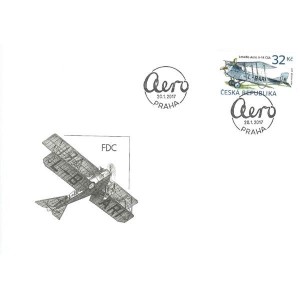 0914 FDC - Historick&eacute; dopravn&iacute; prostředky: letadlo AERO A-14 ČSA
