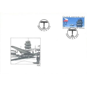 0921 FDC - 80. v&yacute;roč&iacute; leti&scaron;tě Praha