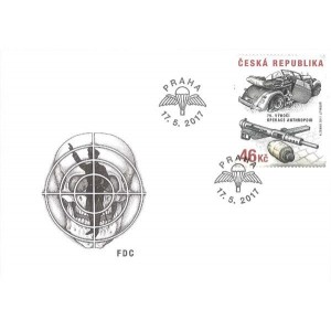 0925 FDC - 75. v&yacute;roč&iacute; operace Anthropoid