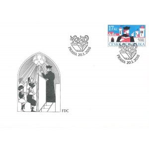 0874 FDC - Osobnosti: Jeron&yacute;m Pražsk&yacute;