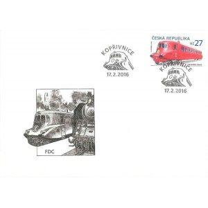 0876-877 FDC (s&eacute;rie) - Historick&eacute; dopravn&iacute; prostředky