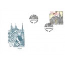 0837 FDC - Plzeň - katedr&aacute;la sv. Bartoloměje