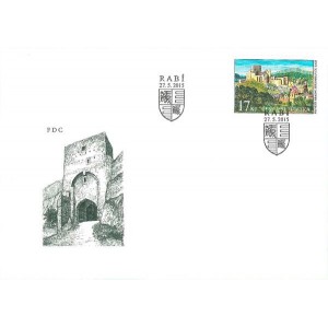 0851 FDC - Kr&aacute;sy na&scaron;&iacute; vlasti: Největ&scaron;&iacute; hradn&iacute; zř&iacute;cenina v ČR &ndash; Rab&iacute;