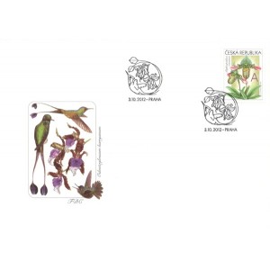 0745 FDC - Gratulačn&iacute; motiv - Orchideje A
