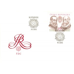 0676 FDC - Rožmbersk&yacute; rok - Vil&eacute;m a Petr Vok z Rožmberka