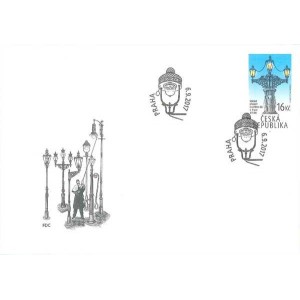 0940 FDC - Technick&eacute; pam&aacute;tky: Veřejn&eacute; plynov&eacute; osvětlen&iacute; ulic &ndash; 170 let