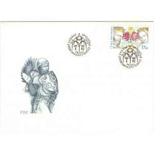 0636 FDC - 700 let od n&aacute;stupu Lucemburků na česk&yacute; trůn