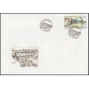 0595 FDC - 150. v&yacute;roč&iacute; b&yacute;val&eacute; Jihoseveroněmeck&eacute; dr&aacute;hy z Pardubic do Liberce