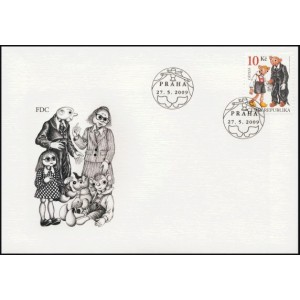 0599 FDC - Dětem - Spejbl a Hurv&iacute;nek