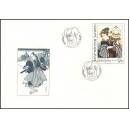 0503 FDC - Utagawa Kunisada: D&iacute;vka s loutkou