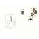 0422 FDC - Petr Ginz: Měs&iacute;čn&iacute; krajina