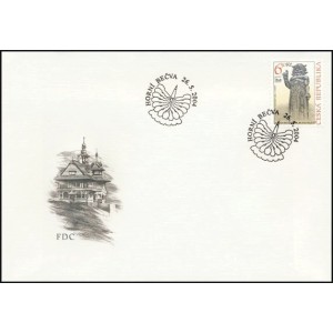 0403 FDC - Evropsk&aacute; v&yacute;stava BRNO 2005 - socha Radegasta na Radho&scaron;ti