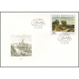 0417-419 (s&eacute;rie FDC) - Uměleck&aacute; d&iacute;la na zn&aacute;mk&aacute;ch