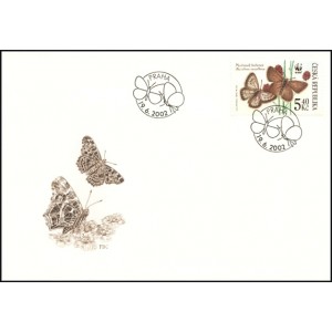 0326-329 (s&eacute;rie FDC) - Ochrana př&iacute;rody - ohrožen&iacute; mot&yacute;li