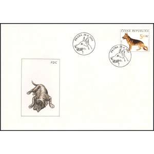0296-299 FDC (s&eacute;rie) - Chovatelstv&iacute; - psi