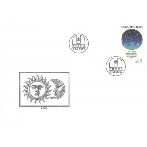 0951 FDC - Česk&aacute; astronomick&aacute; společnost &ndash; 100 let